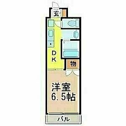 セントラル瑞穂 1Kの間取図画像