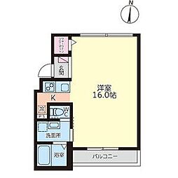仮)グランプレイス徳重 1Kの間取図画像