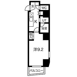 イースタンヒルズ八事 1Kの間取図画像