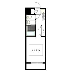モラリエ西高蔵 1Kの間取図画像