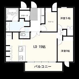 MOTHER 2SLDKの間取図画像