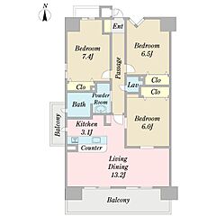 物件の間取り