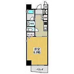 セレニティー金山 1Kの間取図画像