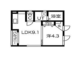 ラフィナート幡野 1階
