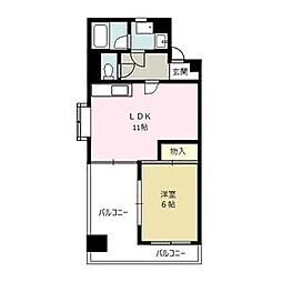 サンメゾン平針 1LDKの間取図画像