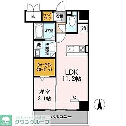 名古屋市営鶴舞線 鶴舞駅 徒歩6分の賃貸マンション 4階1LDKの間取り