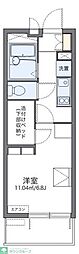 レオパレス西志賀 1Kの間取図画像