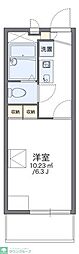 レオパレスプレジール山王 1Kの間取図画像