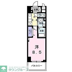 名古屋市中川区福住町マンション 1Kの間取図画像