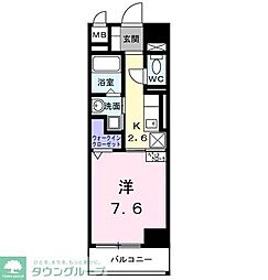 ホワイトメゾン新栄 1Kの間取図画像