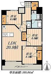 ロイジェント日吉 3LDKの間取図画像