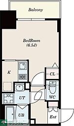 エスリードレジデンス上前津フロント 1Kの間取図画像