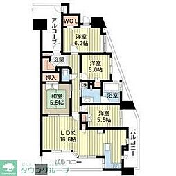 グランカーサ上前津 3LDKの間取図画像