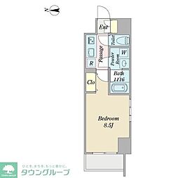 プロシード金山3 1Kの間取図画像