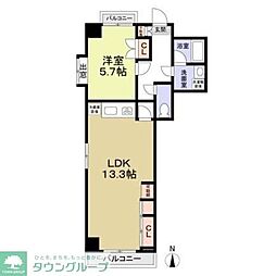 ITOH壱番館 2DKの間取図画像
