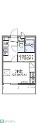 レオパレスオーテスワン 1Kの間取図画像