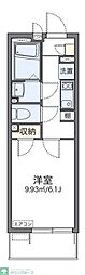 レオネクストエリーゼ 1Kの間取図画像