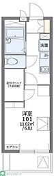 レオパレス亀島 1Kの間取図画像