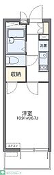 レオパレスエトワール則武 1Kの間取図画像