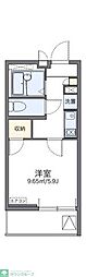 レオネクストレストエリア 1Kの間取図画像