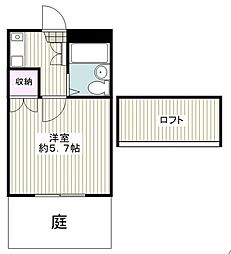 エスポワール錦 1Kの間取図画像