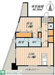 VARIE東別院 1LDKの間取図画像