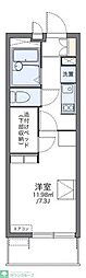 レオパレス松葉 1Kの間取図画像