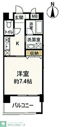 CRESTNAGAOSA 1Kの間取図画像