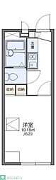 レオパレスK'swill 1Kの間取図画像