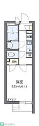 クレイノグランディールD 1Kの間取図画像