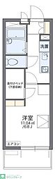 レオパレスハピネス 1Kの間取図画像