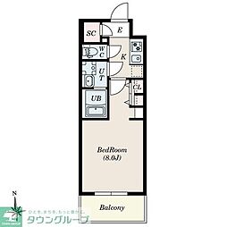 S-RESIDENCE尾頭橋beaute 1Kの間取図画像