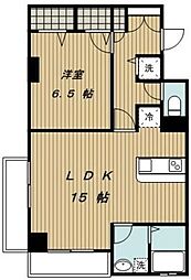 ラフィネ・シャンヴル 1LDKの間取図画像