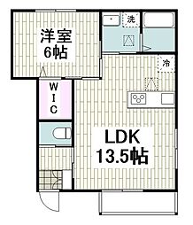 KONAYA北鎌倉2 1LDKの間取図画像