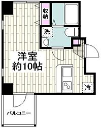 横浜ウエストレジデンス ワンルームの間取図画像
