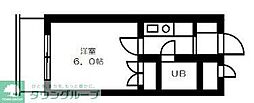 ピースフルハウス 1Kの間取図画像