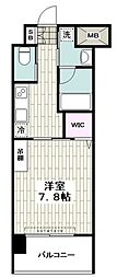 エクセラ湘南 1Kの間取図画像