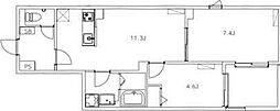 フェリーチェ 2LDKの間取図画像
