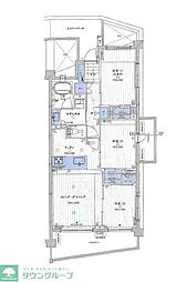 クオス横浜六浦ヒルトップレジデンスビューガーデン 3LDKの間取図画像