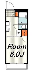カーサ・リフレスカ戸塚 1Kの間取図画像