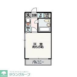 クリオ本郷台壱番館 1Kの間取図画像