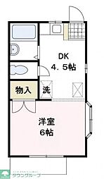 メゾン・茜 1DKの間取図画像
