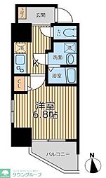 S-FORT茅ヶ崎 1Kの間取図画像