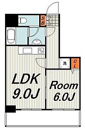 レガートヨコハマ 1LDKの間取図画像