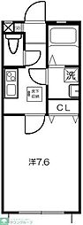 ヴィレジ金沢八景 1Kの間取図画像