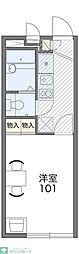 レオパレスエスポワール 1Kの間取図画像