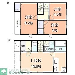 藤沢市大庭タウンハウス 3LDKの間取図画像