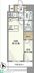 プラハ湘南藤沢ブリエ 1LDKの間取図画像