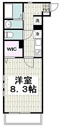 ソフィークレスト 1Kの間取図画像