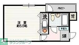 クリオ本郷台壱番館 ワンルームの間取図画像